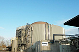 Biogas production plant from bio-plastics industry