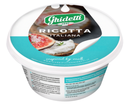 Ghidetti Long Shelf Life Ricotta 295gr